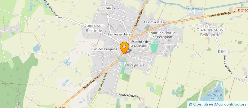 localisation de l'entreprise ELO'DESIGN à BELLEGARDE