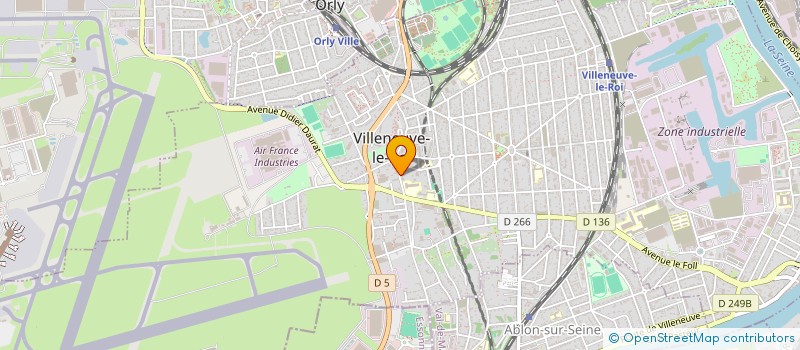 localisation de l'entreprise ELO'DINE COIFFURE  VILLENEUVE-LE-ROI