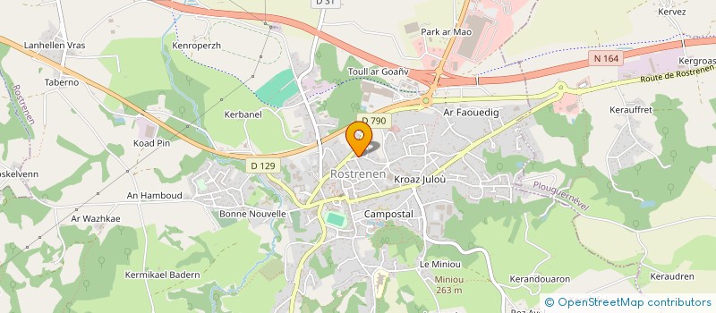 localisation de l'entreprise ELO/ELO  PLOUGUERNEVEL