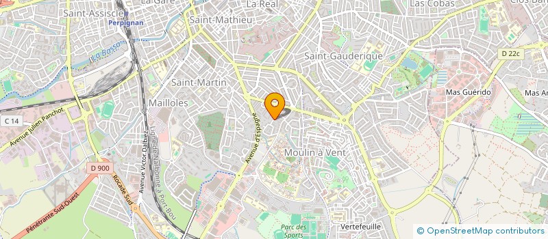 localisation de l'entreprise ELO IMMO à PERPIGNAN