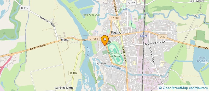 localisation de l'entreprise ELO IMMO  FEURS