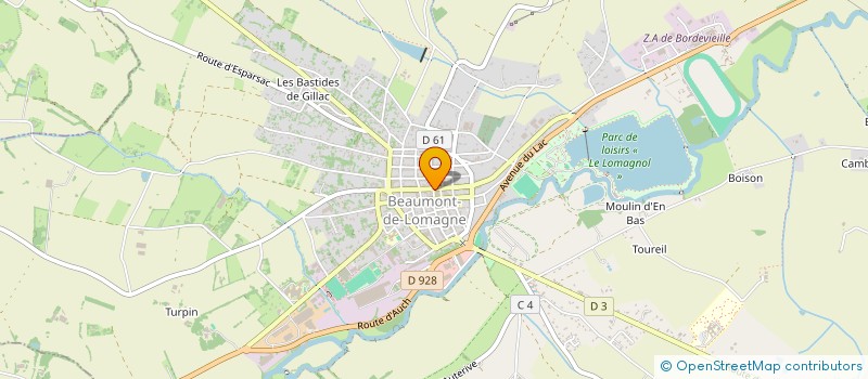 localisation de l'entreprise ELO OPTIC  BEAUMONT-DE-LOMAGNE