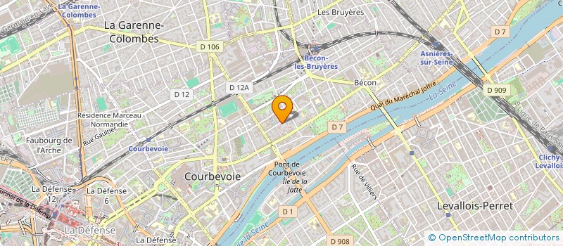 localisation de l'entreprise ELO PRESTA  COURBEVOIE