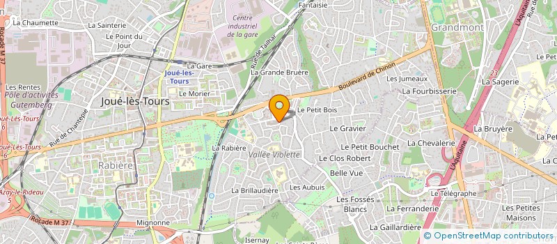 localisation de l'entreprise ELO3O à JOUE-LES-TOURS