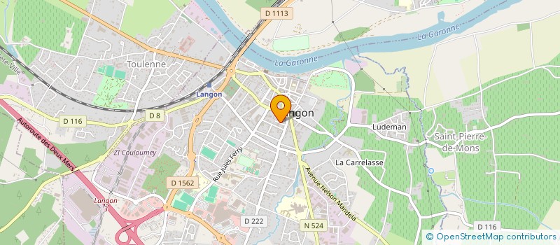 localisation de l'entreprise ELOA à LANGON