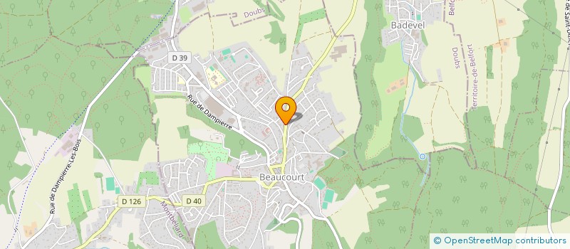 localisation de l'entreprise ELOA à BEAUCOURT