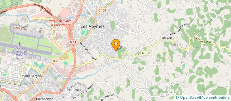 localisation de l'entreprise ELOAB DISTRIBUTION  LES ABYMES