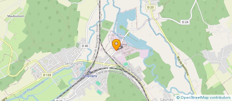 localisation de l'entreprise ELOANE  SERQUIGNY