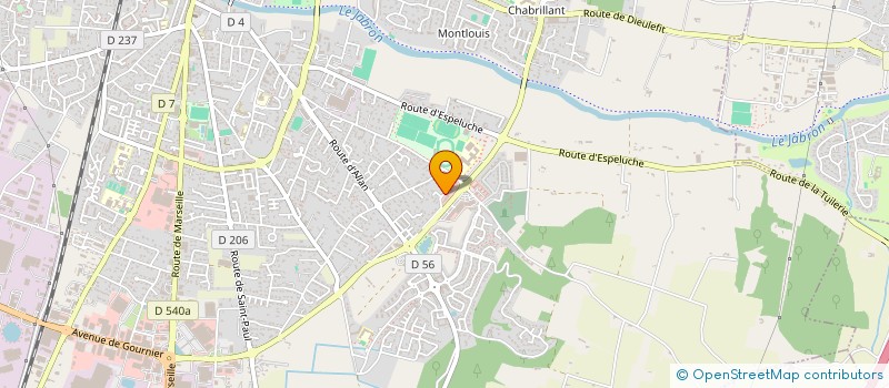 localisation de l'entreprise ELOANE à MONTELIMAR