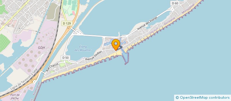 localisation de l'entreprise ELOBOAT à FRONTIGNAN