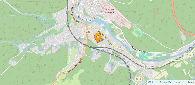 localisation de l'entreprise ELOCA à EPINAL