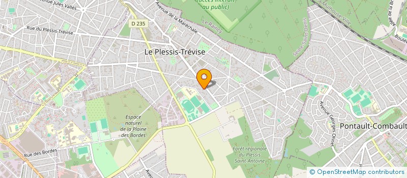localisation de l'entreprise ELOCE à LE PLESSIS-TREVISE