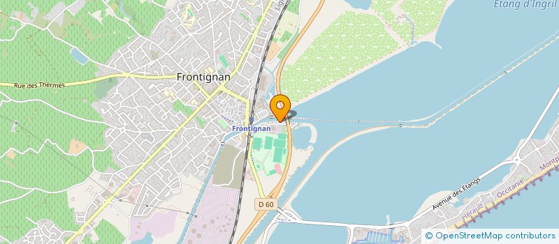 localisation de l'entreprise ELOCEL à FRONTIGNAN