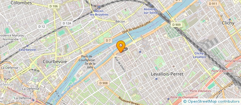 localisation de l'entreprise ELOCIA à LEVALLOIS-PERRET