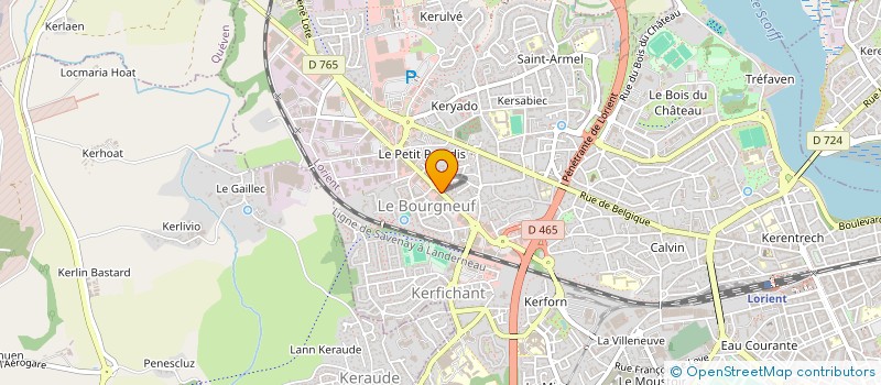 localisation de l'entreprise ELOCIN  LORIENT