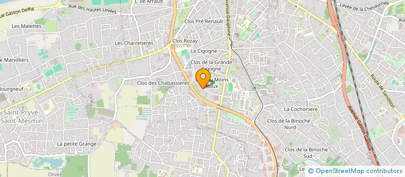 localisation de l'entreprise ELOCRADP à ORLEANS