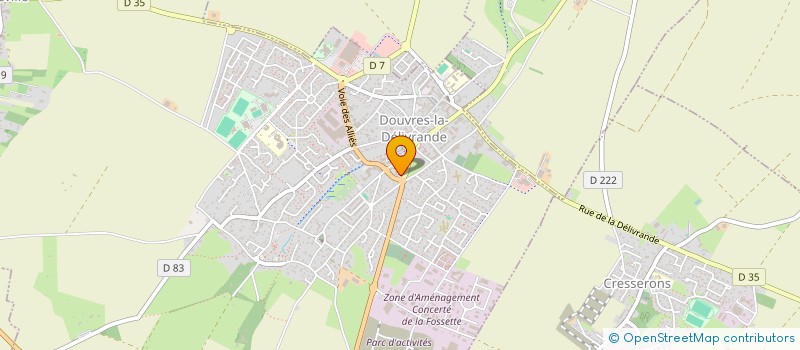 localisation de l'entreprise ELOD'IMMO  LUC-SUR-MER