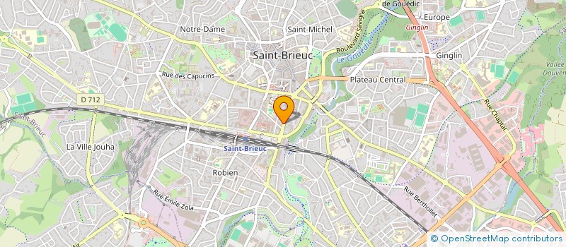 localisation de l'entreprise ELODEA RH LAMBALLE à SAINT-BRIEUC