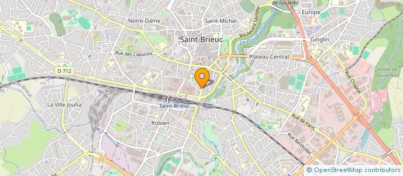 localisation de l'entreprise ELODEA RH SAINT-BRIEUC  SAINT-BRIEUC