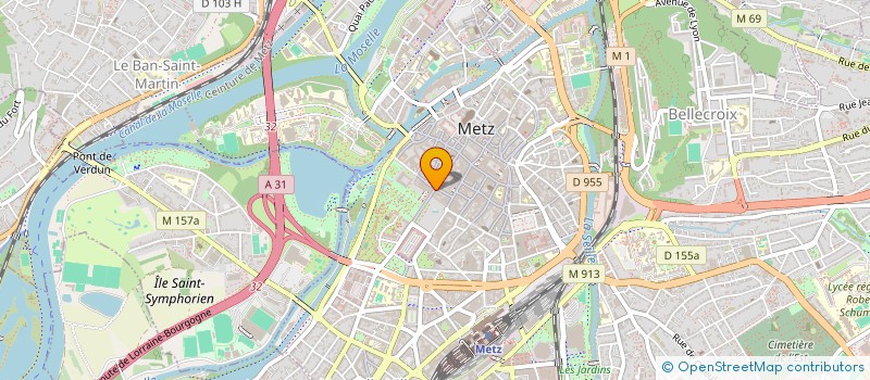 localisation de l'entreprise ELODI'CHAUSS à METZ