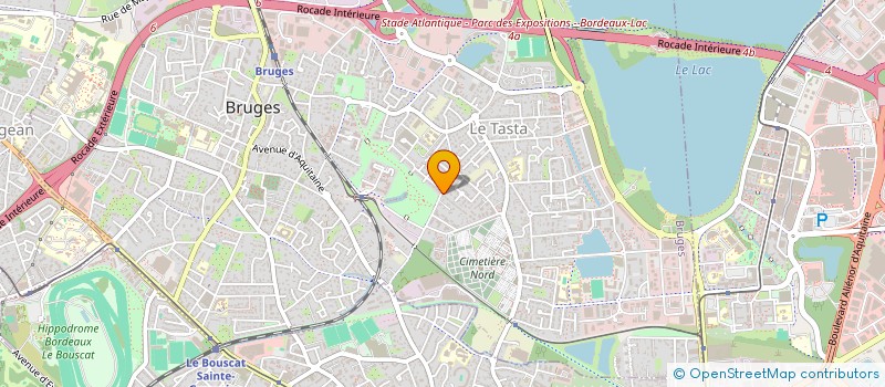 localisation de l'entreprise ELODIA  BRUGES