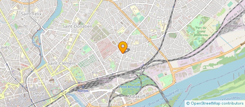 localisation de l'entreprise ELODIE à NANTES