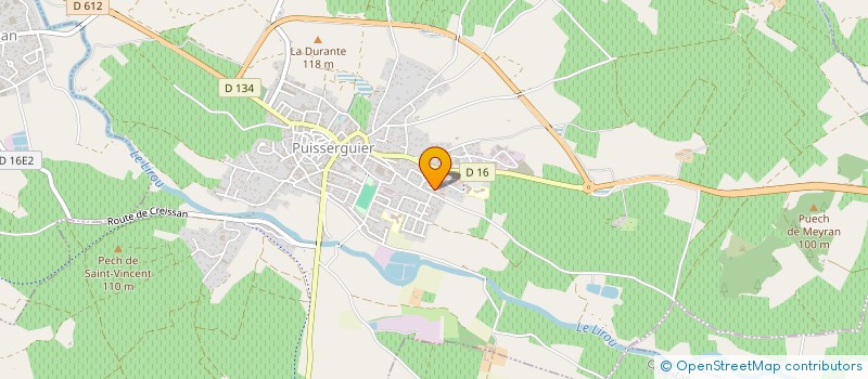 localisation de l'entreprise ELODIE  PUISSERGUIER