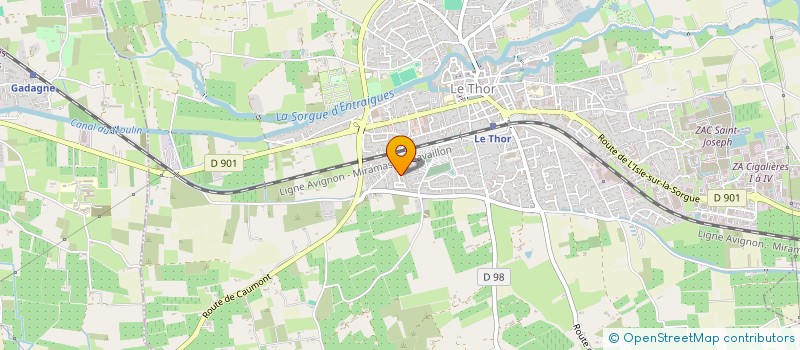 localisation de l'entreprise ELODIE  LE THOR