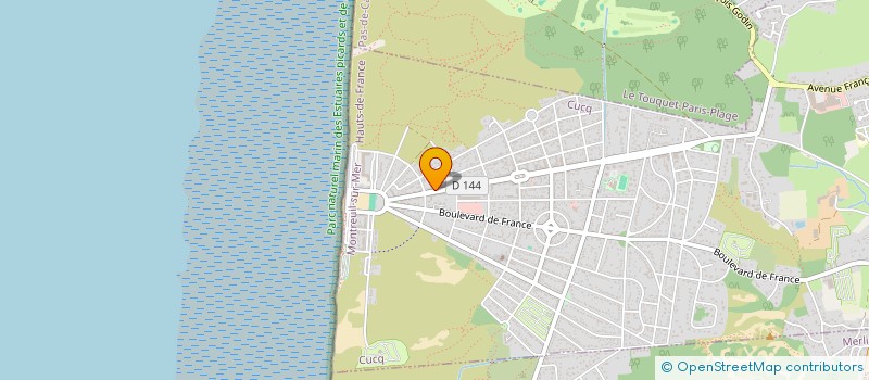 localisation de l'entreprise ELODIE  CUCQ