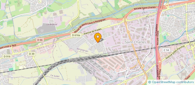 localisation de l'entreprise ELODIE à PERPIGNAN