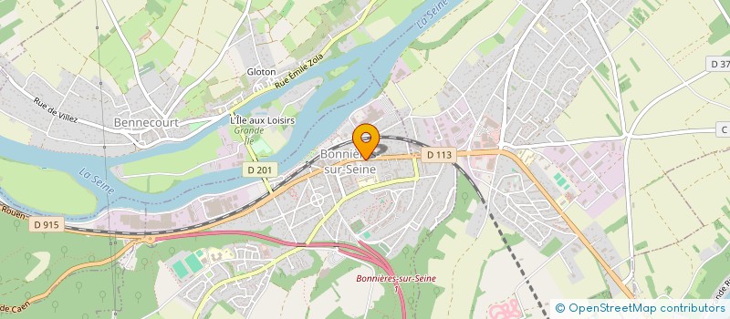 localisation de l'entreprise ELODIE à BONNIERES-SUR-SEINE