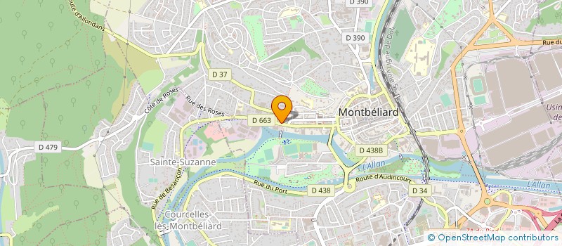 localisation de l'entreprise ELODIE BOUVARD à MONTBELIARD