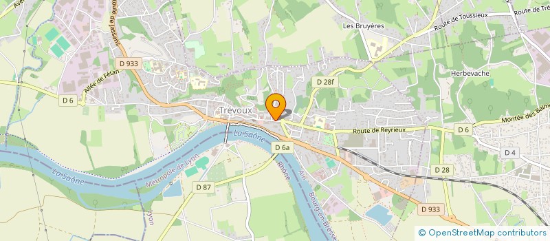 localisation de l'entreprise ELODIE BOUVIER à TREVOUX