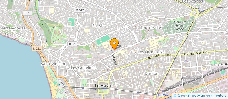 localisation de l'entreprise ELODIE BOYER CONSEIL à LE HAVRE