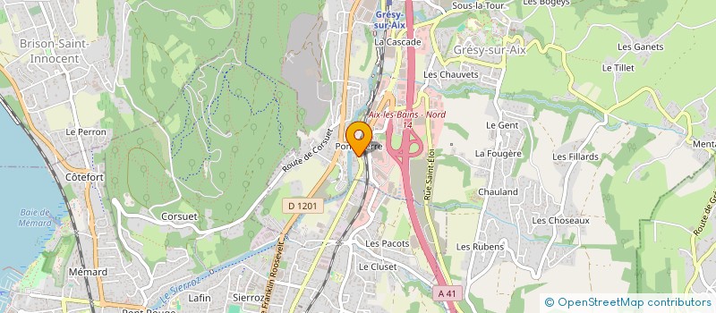 localisation de l'entreprise ELODIE BROSSARD  GRESY-SUR-AIX