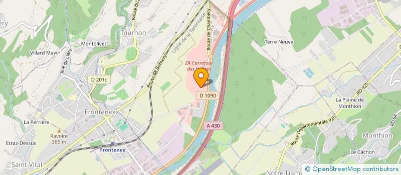 localisation de l'entreprise ELODIE CHOMETTE AVOCAT  ALBERTVILLE