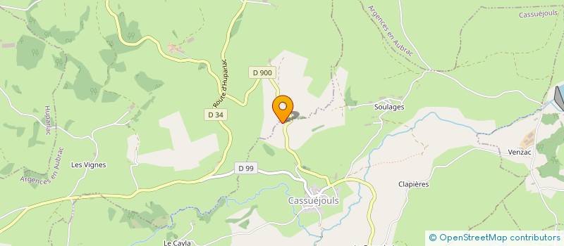 localisation de l'entreprise ELODIE DU BARRY  CASSUEJOULS