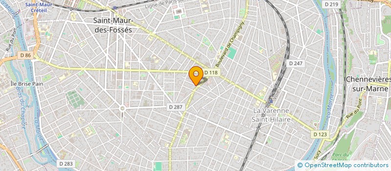 localisation de l'entreprise ELODIE EDDY RUIZ VASQUEZ à SAINT-MAUR-DES-FOSSES