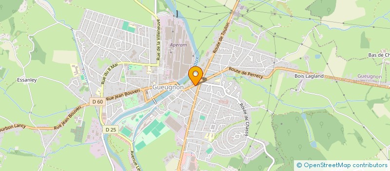 localisation de l'entreprise ELODIE EN PARLE  GUEUGNON