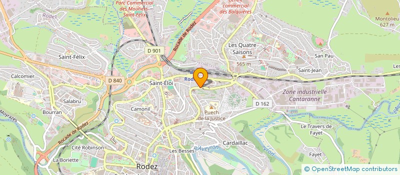 localisation de l'entreprise ELODIE IMBERT  RODEZ