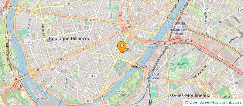 localisation de l'entreprise ELODIE SABATIER  BOULOGNE-BILLANCOURT