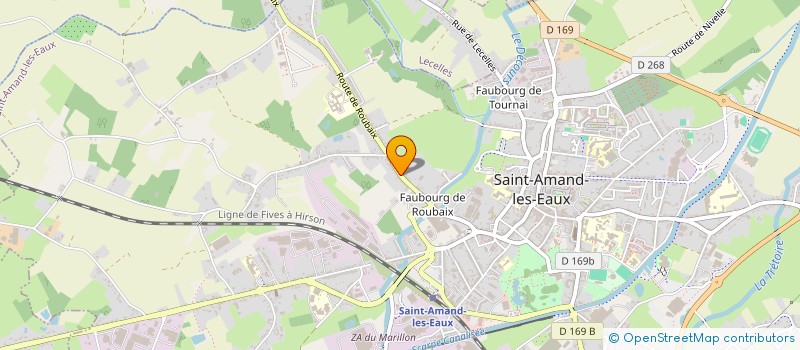 localisation de l'entreprise ELODIMMO à SAINT-AMAND-LES-EAUX