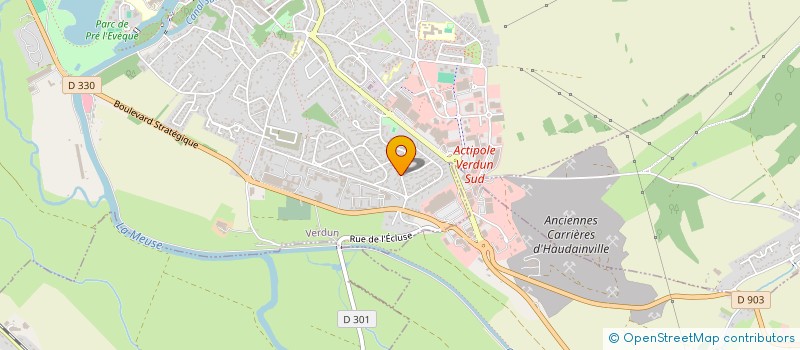 localisation de l'entreprise ELODOME à VERDUN
