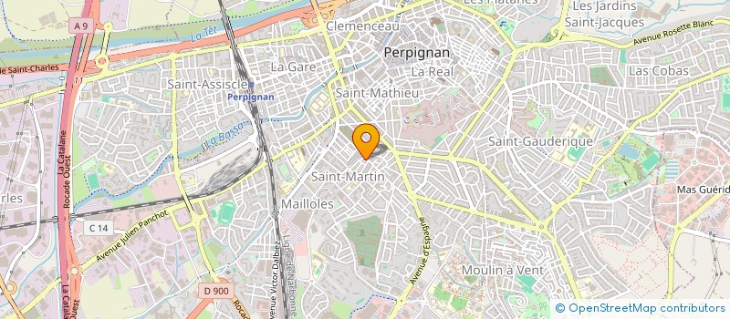 localisation de l'entreprise ELODRY  PERPIGNAN