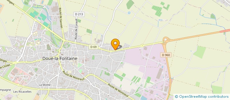 localisation de l'entreprise ELODYA  DOUE-EN-ANJOU