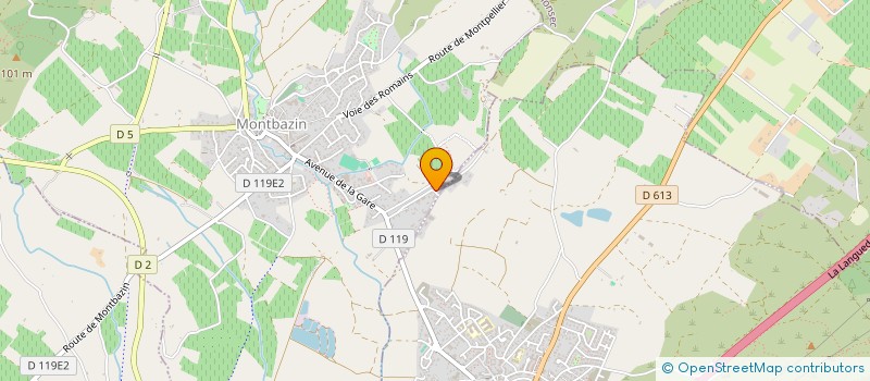 localisation de l'entreprise ELODYL  MONTBAZIN