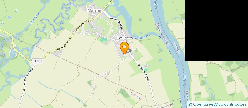 localisation de l'entreprise ELODYL  MARNAY