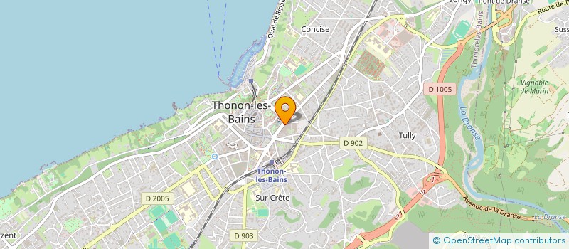 localisation de l'entreprise ELOE à THONON-LES-BAINS
