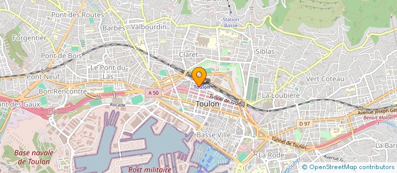 localisation de l'entreprise ELOFER  TOULON