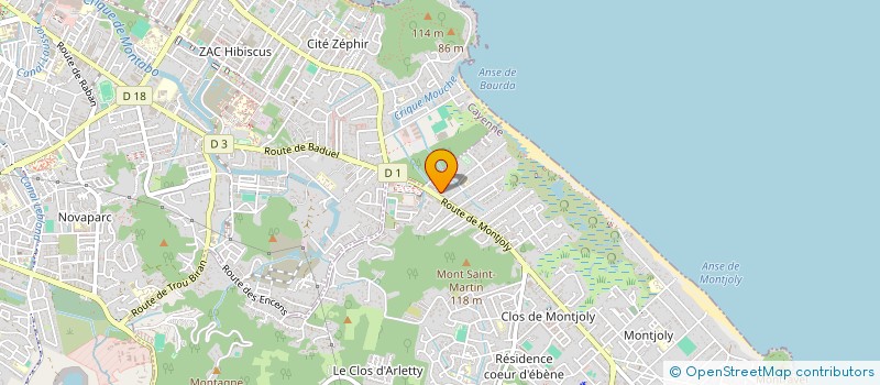 localisation de l'entreprise ELOFI  BAIE-MAHAULT